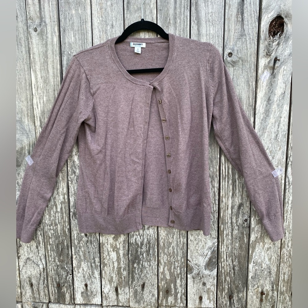 Old Navy Purple/Lilac Cardigan Size Medium Long Sleeve